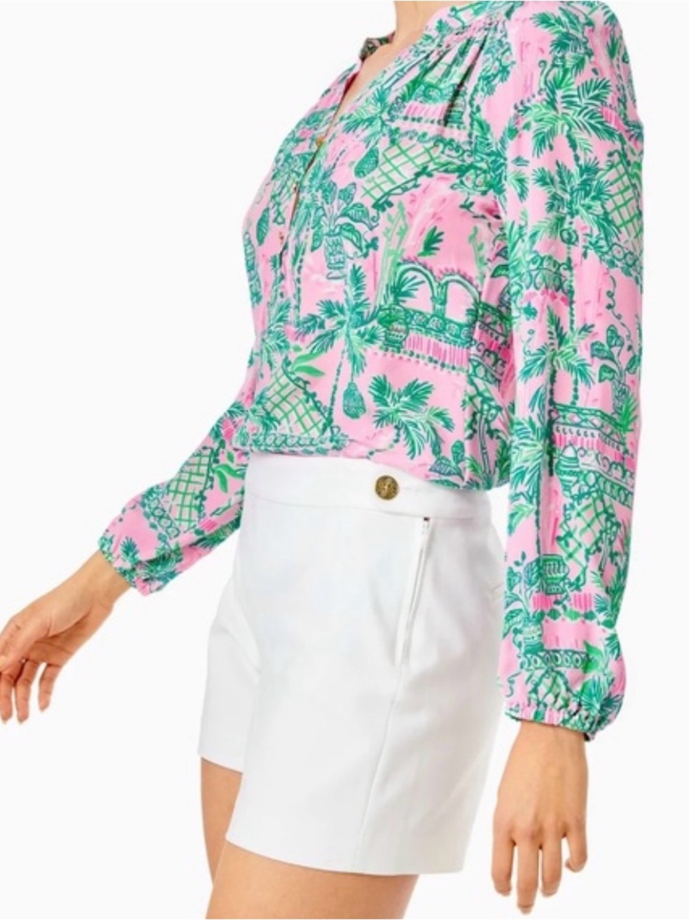 Lilly Pulitzer 5" Alessi Stretch Short in Resort White